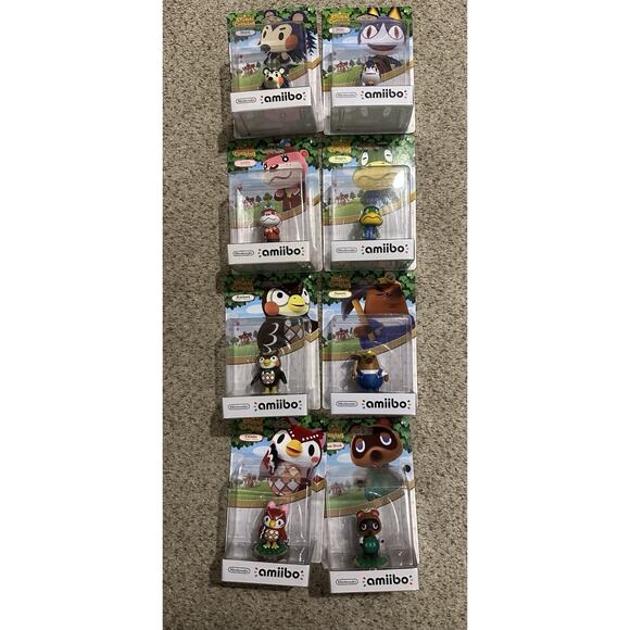 Animal Crossing New Horizons & Festival 8 Lot Amiibo Amiibos New In Box - Picture 1 of 6